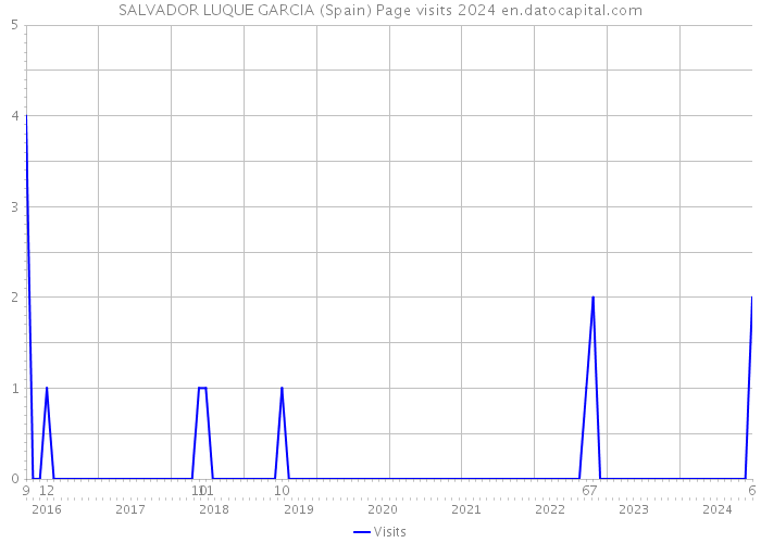 SALVADOR LUQUE GARCIA (Spain) Page visits 2024 