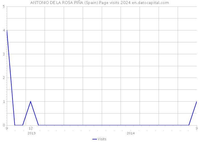 ANTONIO DE LA ROSA PIÑA (Spain) Page visits 2024 