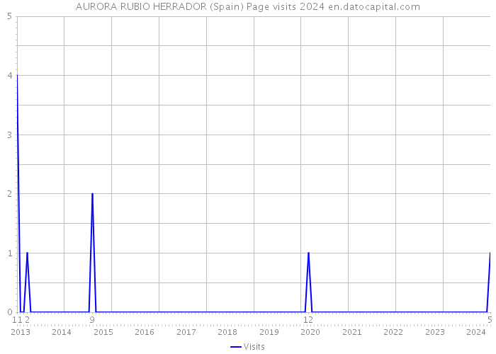 AURORA RUBIO HERRADOR (Spain) Page visits 2024 