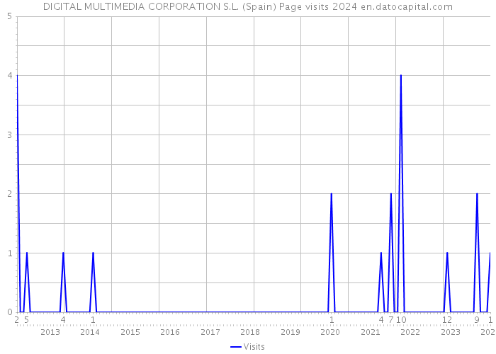 DIGITAL MULTIMEDIA CORPORATION S.L. (Spain) Page visits 2024 