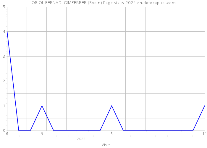 ORIOL BERNADI GIMFERRER (Spain) Page visits 2024 