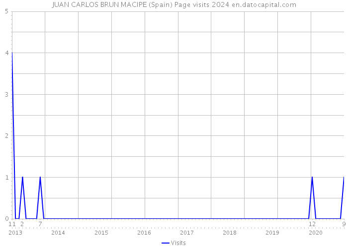 JUAN CARLOS BRUN MACIPE (Spain) Page visits 2024 