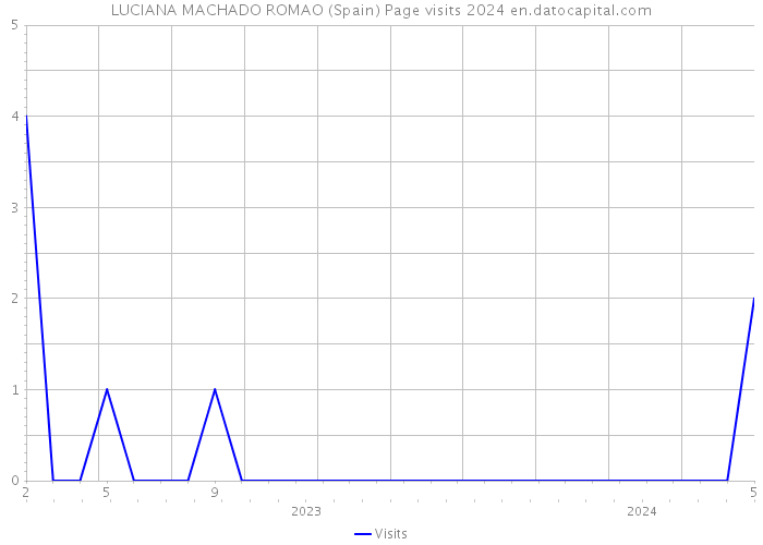 LUCIANA MACHADO ROMAO (Spain) Page visits 2024 