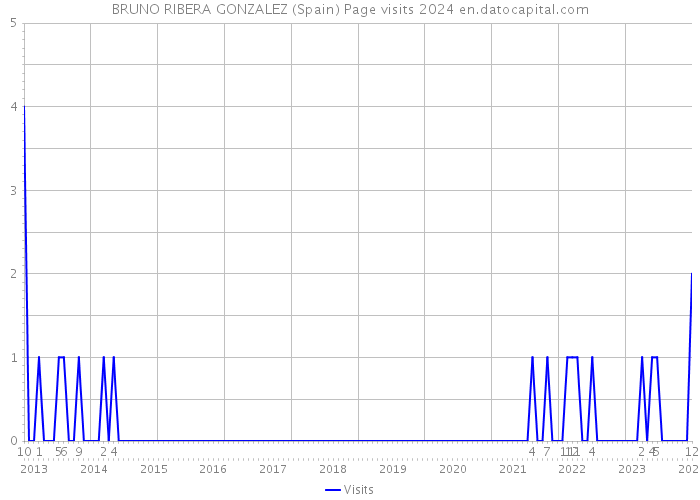 BRUNO RIBERA GONZALEZ (Spain) Page visits 2024 