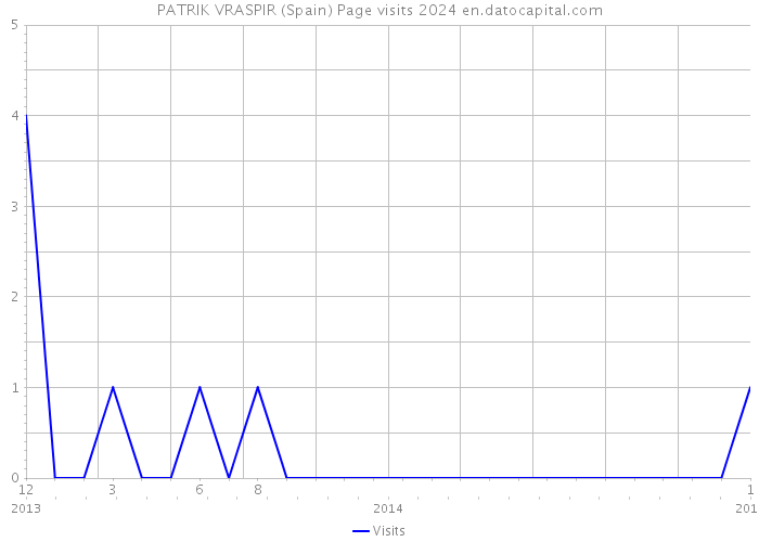 PATRIK VRASPIR (Spain) Page visits 2024 