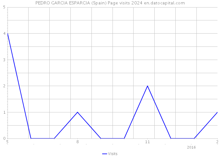 PEDRO GARCIA ESPARCIA (Spain) Page visits 2024 
