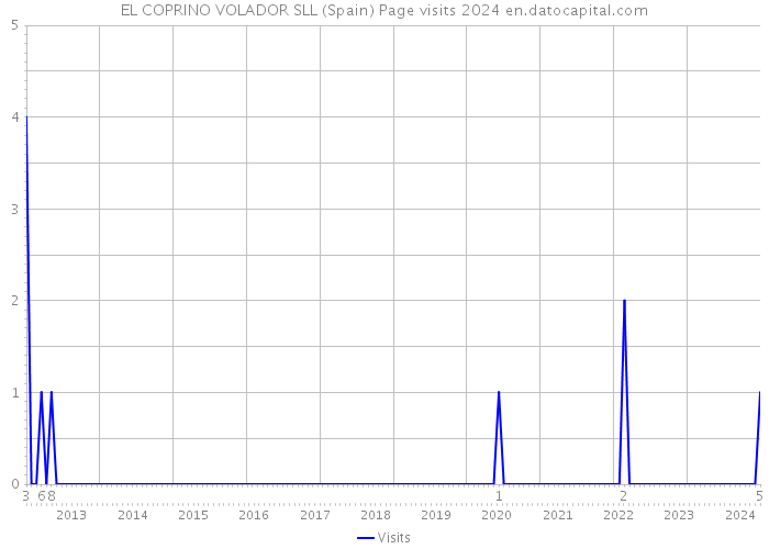 EL COPRINO VOLADOR SLL (Spain) Page visits 2024 