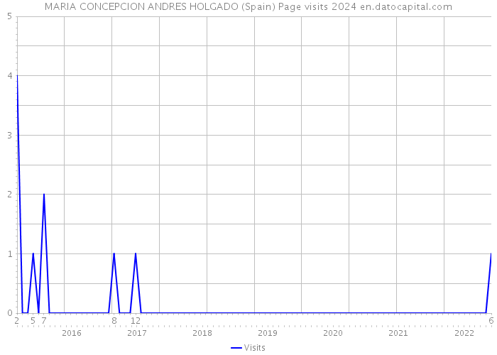 MARIA CONCEPCION ANDRES HOLGADO (Spain) Page visits 2024 