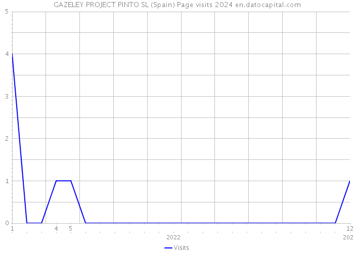 GAZELEY PROJECT PINTO SL (Spain) Page visits 2024 