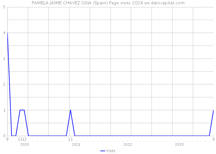 PAMELA JAIME CHAVEZ GINA (Spain) Page visits 2024 