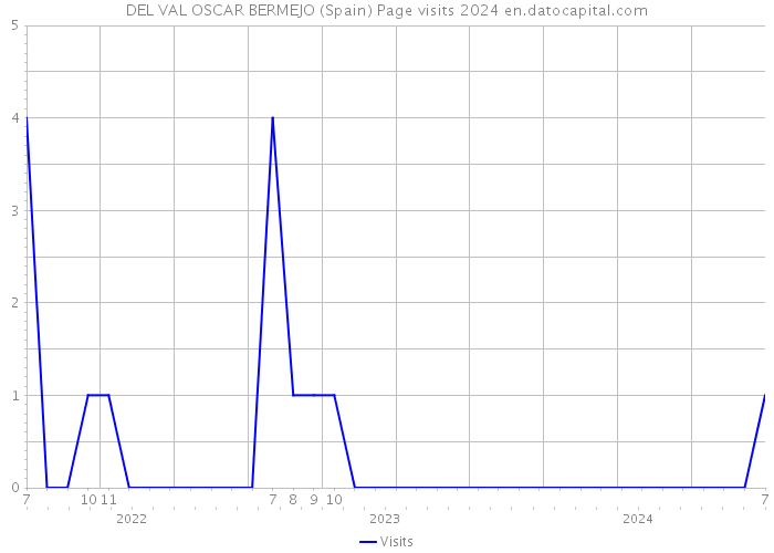 DEL VAL OSCAR BERMEJO (Spain) Page visits 2024 