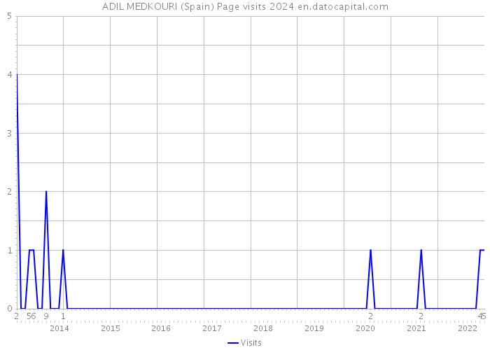 ADIL MEDKOURI (Spain) Page visits 2024 