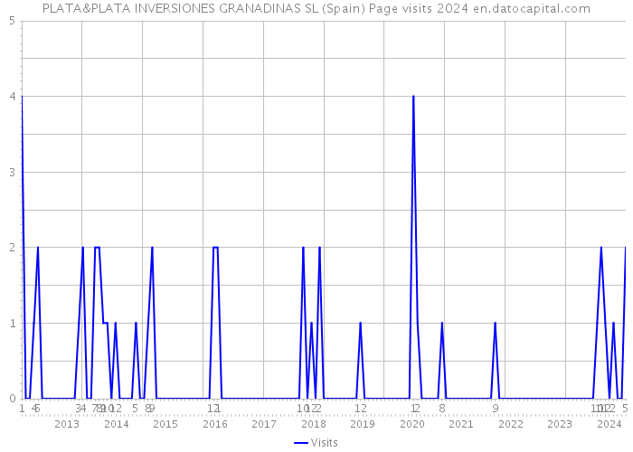 PLATA&PLATA INVERSIONES GRANADINAS SL (Spain) Page visits 2024 