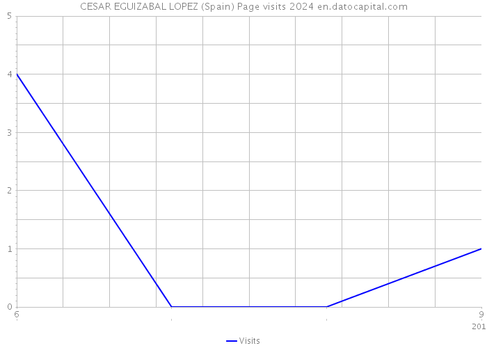 CESAR EGUIZABAL LOPEZ (Spain) Page visits 2024 