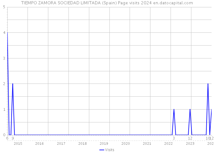 TIEMPO ZAMORA SOCIEDAD LIMITADA (Spain) Page visits 2024 