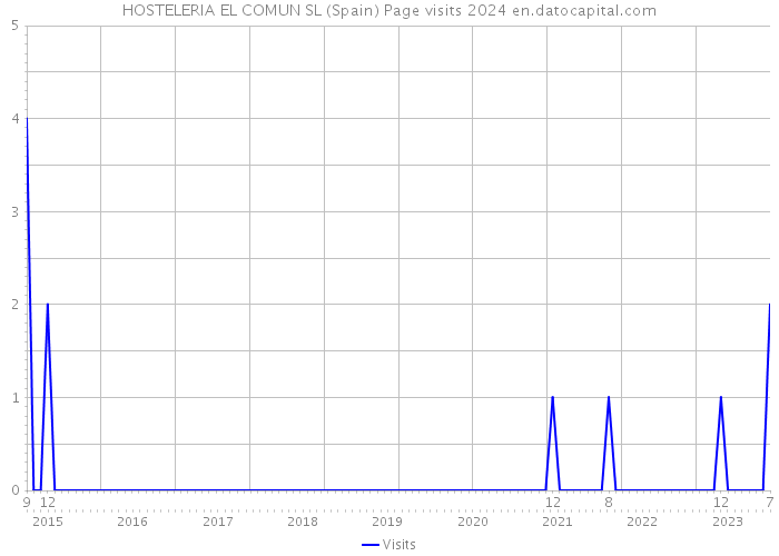 HOSTELERIA EL COMUN SL (Spain) Page visits 2024 