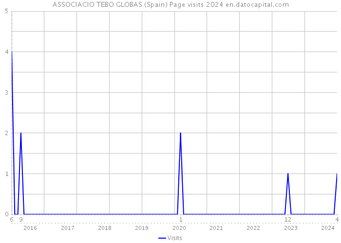 ASSOCIACIO TEBO GLOBAS (Spain) Page visits 2024 
