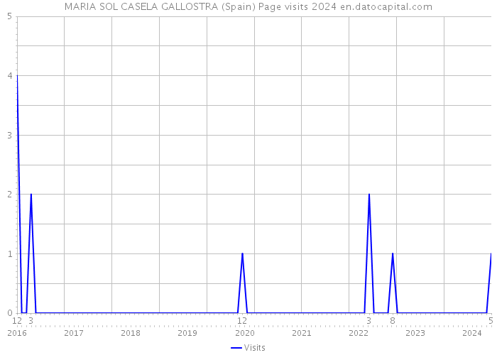 MARIA SOL CASELA GALLOSTRA (Spain) Page visits 2024 