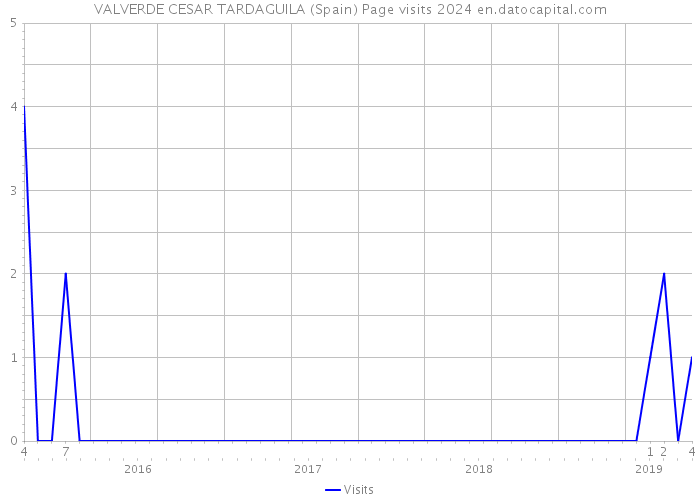 VALVERDE CESAR TARDAGUILA (Spain) Page visits 2024 