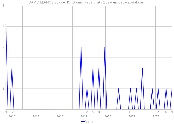 DAVID LLANOS SERRANO (Spain) Page visits 2024 