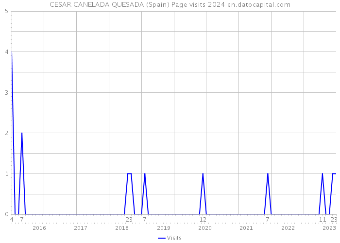 CESAR CANELADA QUESADA (Spain) Page visits 2024 