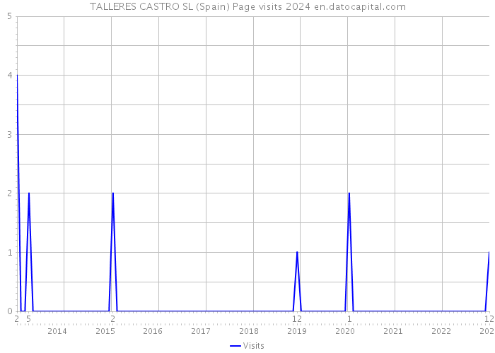 TALLERES CASTRO SL (Spain) Page visits 2024 