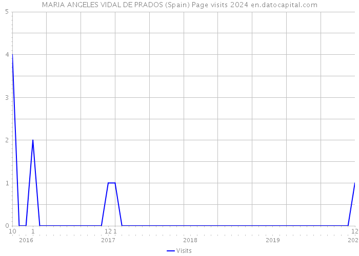 MARIA ANGELES VIDAL DE PRADOS (Spain) Page visits 2024 