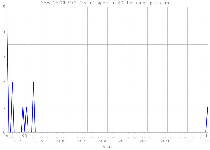 SAEZ CAZORRO SL (Spain) Page visits 2024 