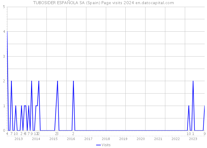 TUBOSIDER ESPAÑOLA SA (Spain) Page visits 2024 
