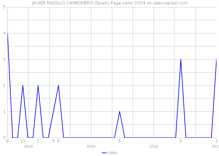 JAVIER RADILLO CARBONERO (Spain) Page visits 2024 