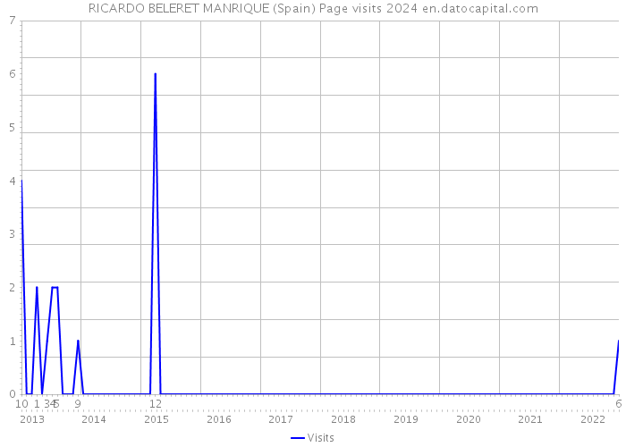 RICARDO BELERET MANRIQUE (Spain) Page visits 2024 