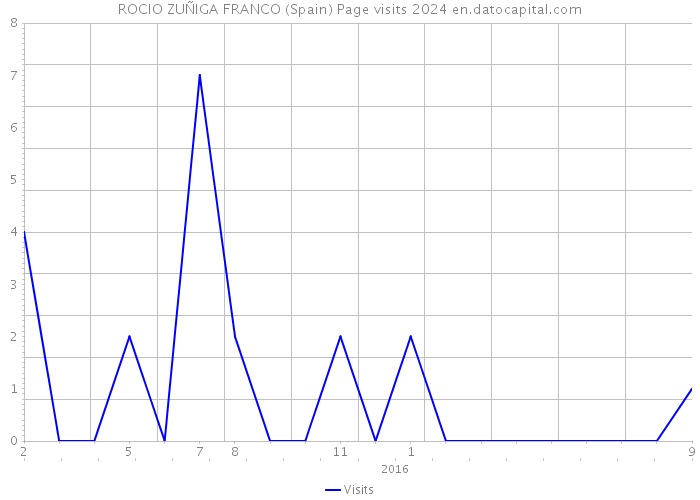 ROCIO ZUÑIGA FRANCO (Spain) Page visits 2024 