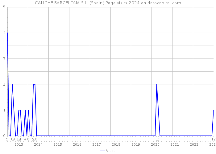 CALICHE BARCELONA S.L. (Spain) Page visits 2024 