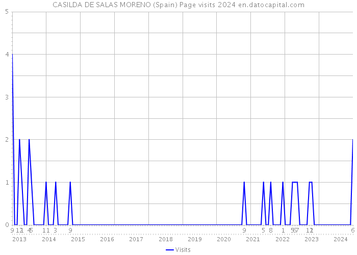 CASILDA DE SALAS MORENO (Spain) Page visits 2024 