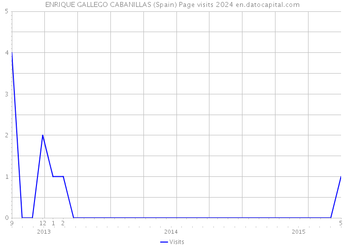 ENRIQUE GALLEGO CABANILLAS (Spain) Page visits 2024 