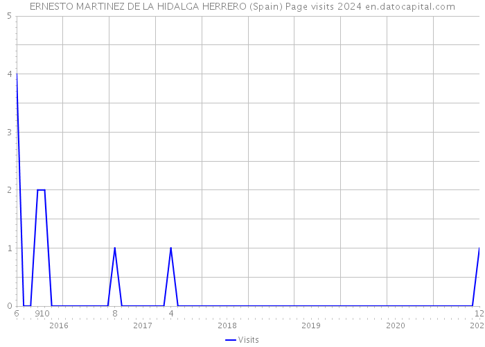 ERNESTO MARTINEZ DE LA HIDALGA HERRERO (Spain) Page visits 2024 