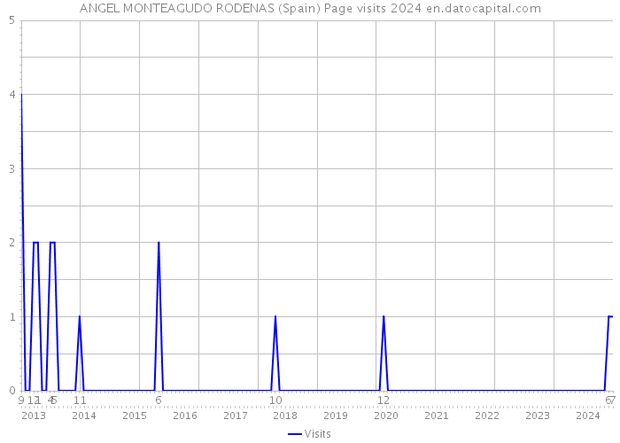 ANGEL MONTEAGUDO RODENAS (Spain) Page visits 2024 