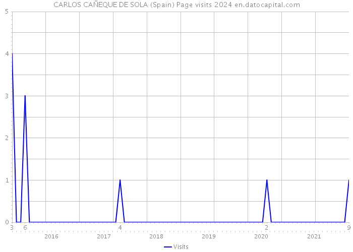 CARLOS CAÑEQUE DE SOLA (Spain) Page visits 2024 