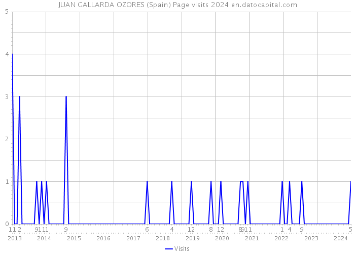 JUAN GALLARDA OZORES (Spain) Page visits 2024 