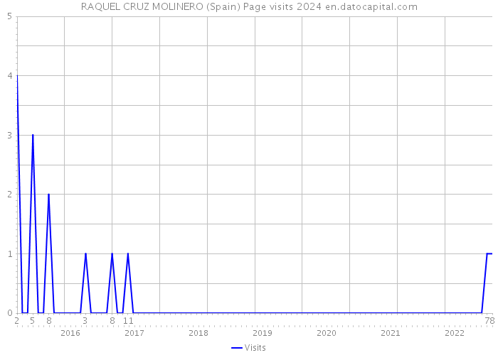 RAQUEL CRUZ MOLINERO (Spain) Page visits 2024 