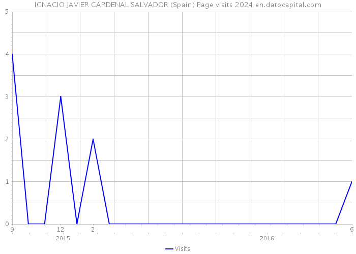 IGNACIO JAVIER CARDENAL SALVADOR (Spain) Page visits 2024 