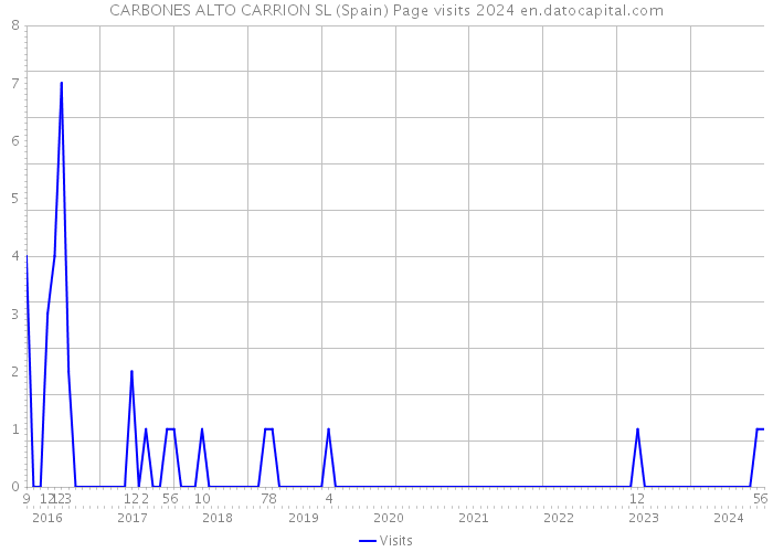 CARBONES ALTO CARRION SL (Spain) Page visits 2024 