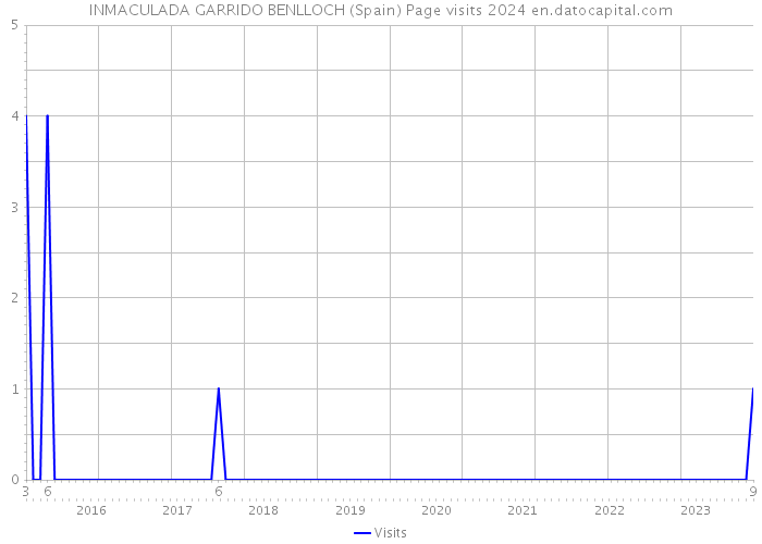 INMACULADA GARRIDO BENLLOCH (Spain) Page visits 2024 
