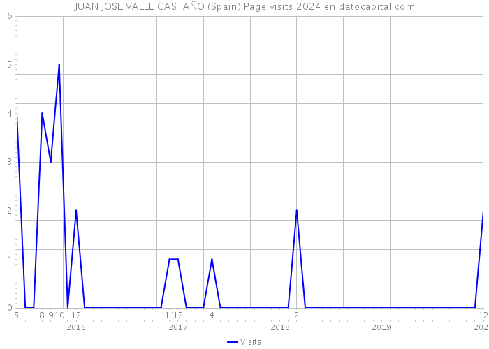 JUAN JOSE VALLE CASTAÑO (Spain) Page visits 2024 