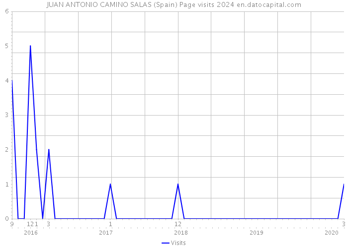 JUAN ANTONIO CAMINO SALAS (Spain) Page visits 2024 