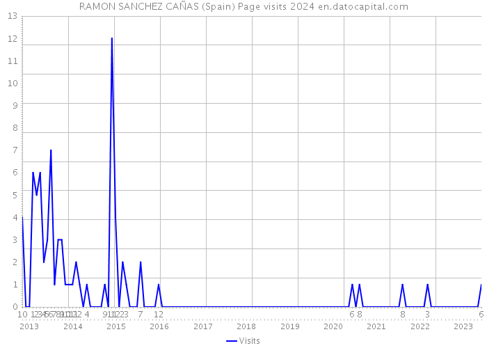 RAMON SANCHEZ CAÑAS (Spain) Page visits 2024 