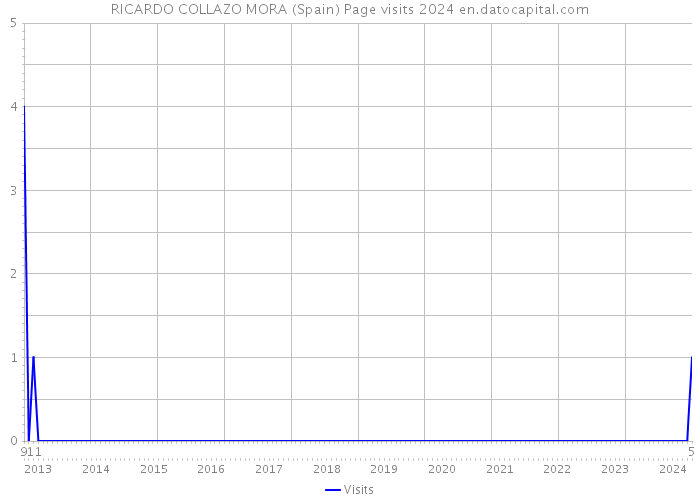RICARDO COLLAZO MORA (Spain) Page visits 2024 