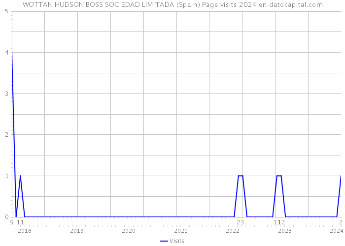 WOTTAN HUDSON BOSS SOCIEDAD LIMITADA (Spain) Page visits 2024 