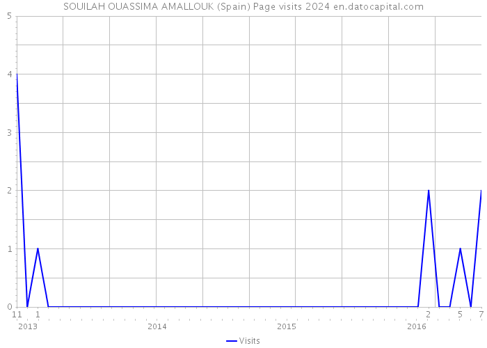 SOUILAH OUASSIMA AMALLOUK (Spain) Page visits 2024 