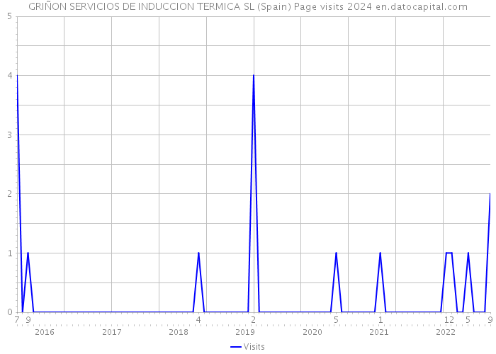 GRIÑON SERVICIOS DE INDUCCION TERMICA SL (Spain) Page visits 2024 